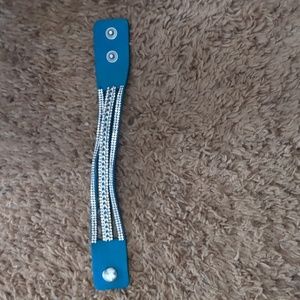 Paparazzi  blue and silver  bracelet